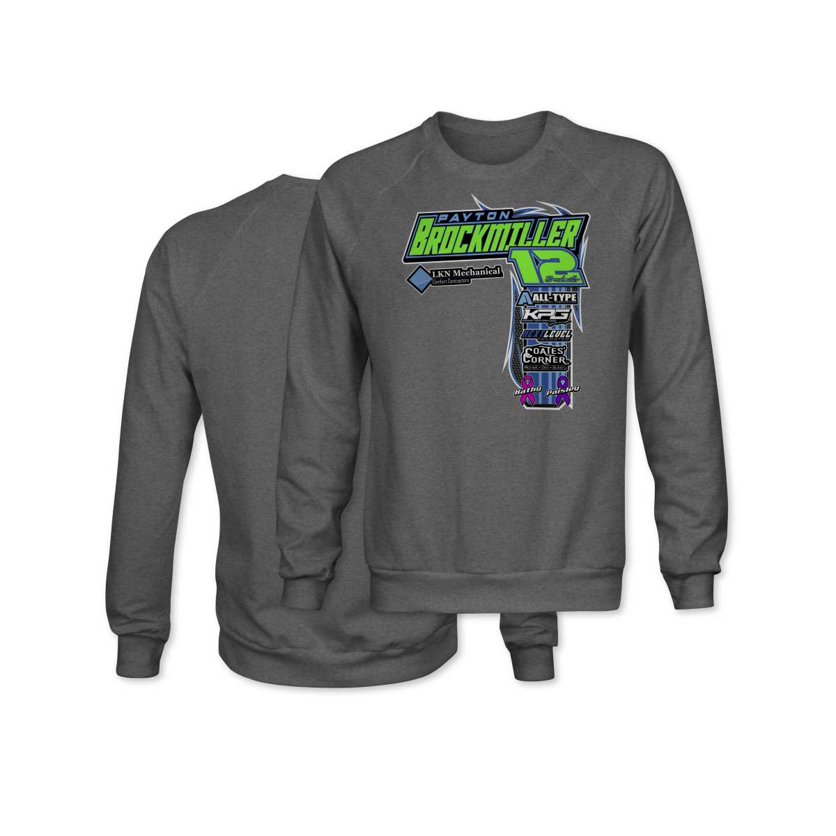 Payton Brockmiller Gunmetal 2025 Crew Style Crewneck