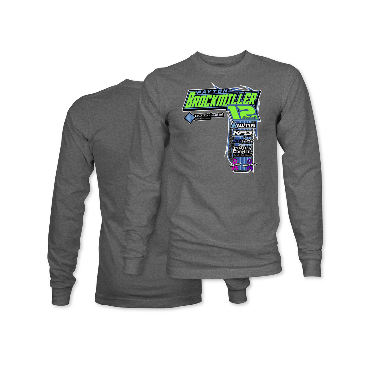 Payton Brockmiller Gunmetal 2025 Long Sleeve Crew Shirt