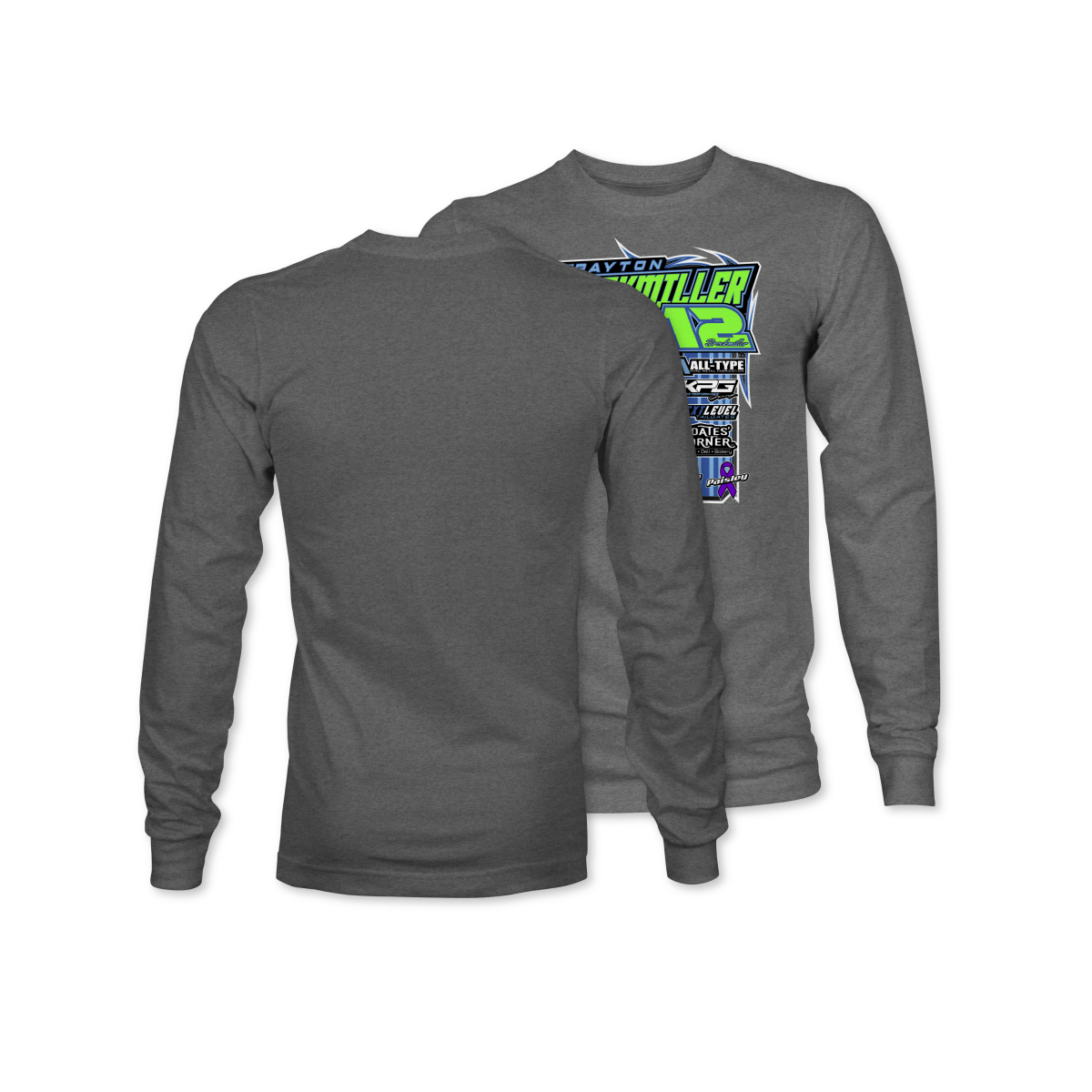 Payton Brockmiller Gunmetal 2025 Long Sleeve Crew Shirt