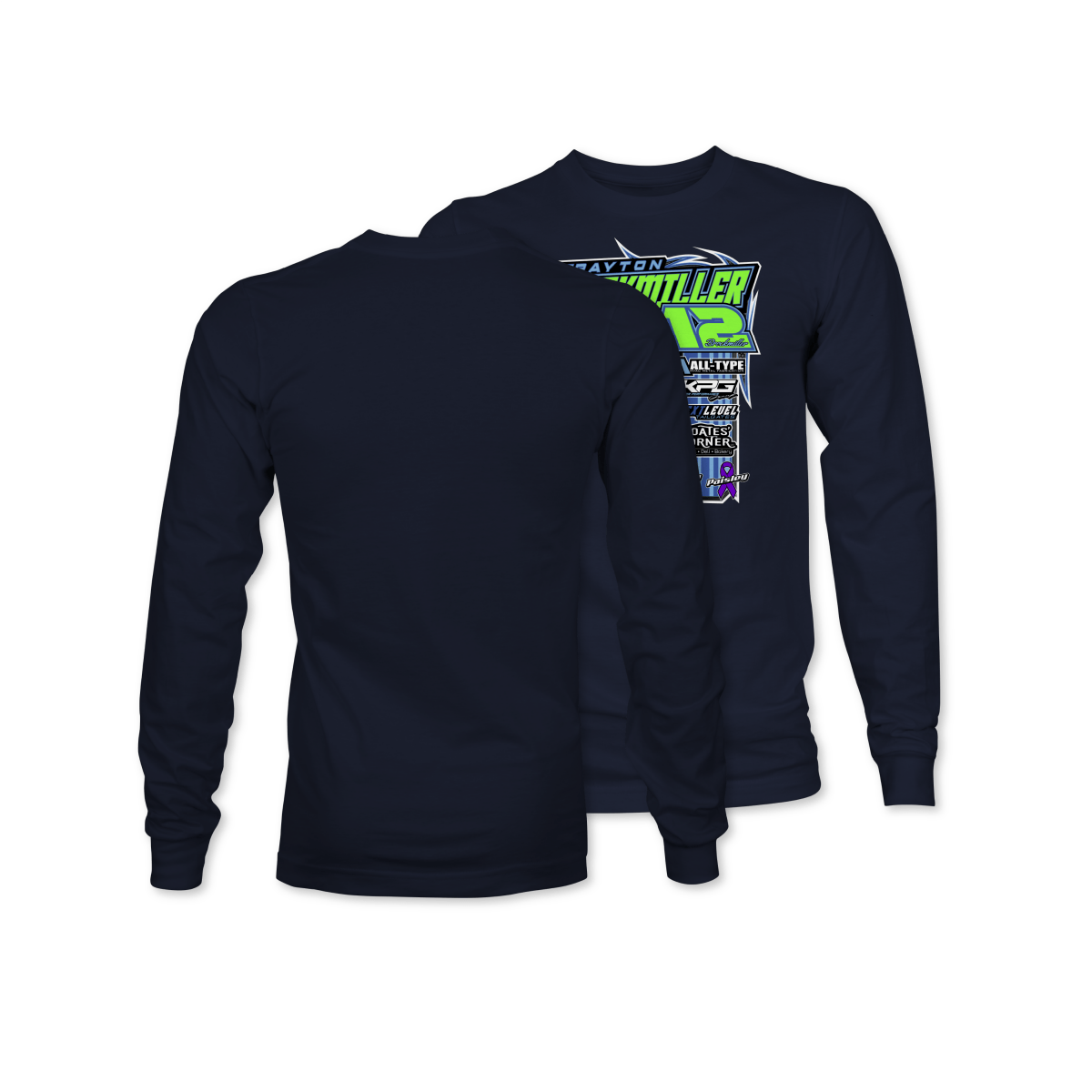 Payton Brockmiller Navy 2025 Long Sleeve Crew Shirt