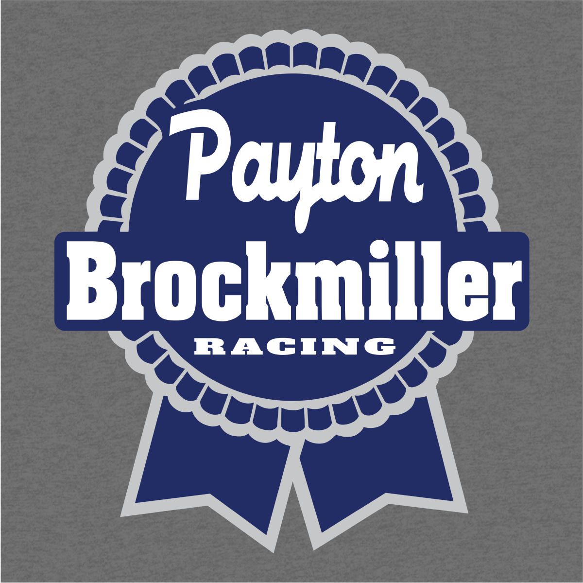 Payton Brockmiller Racing Gunmetal Logo Shirt