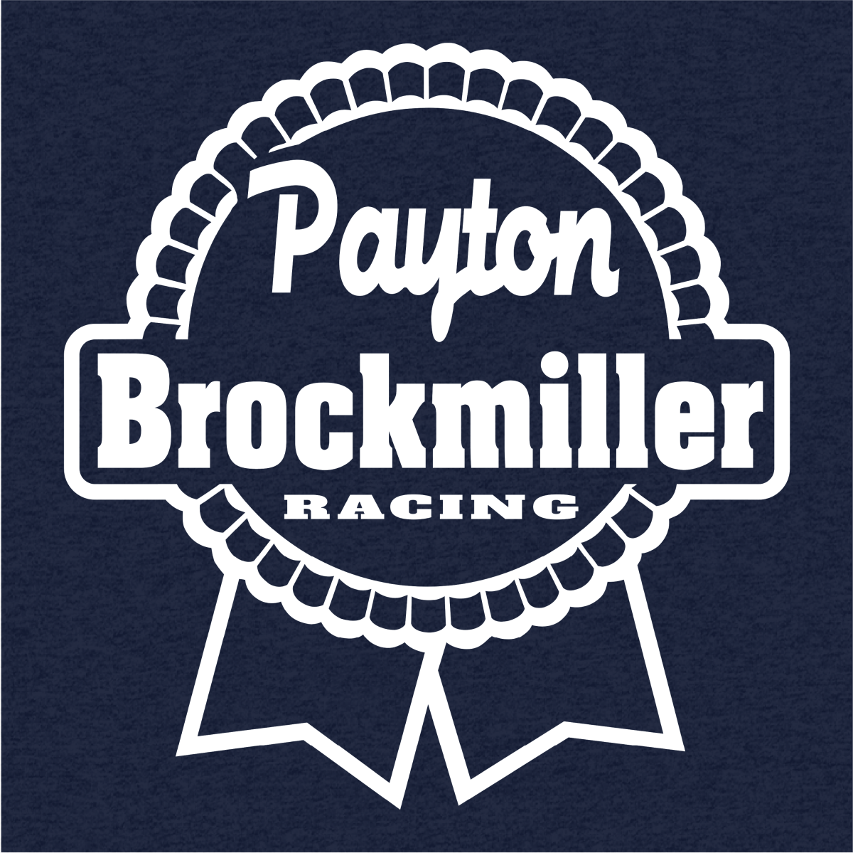 Payton Brockmiller Racing Navy Heather Logo Shirt