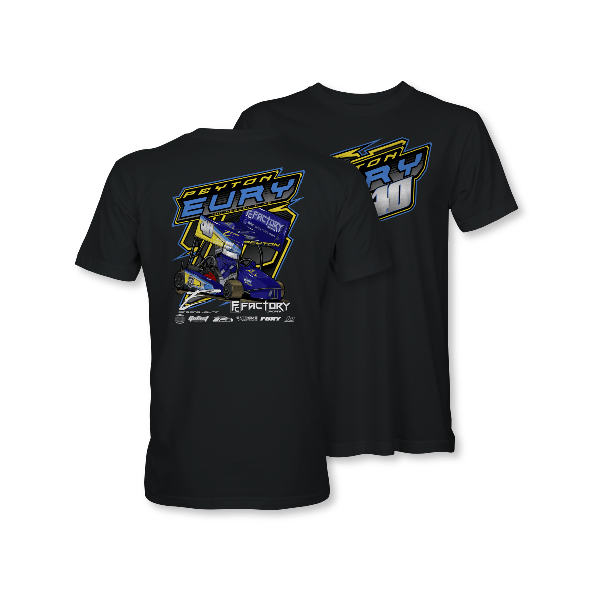 Peyton Eury Black 2023 Kart Shirt