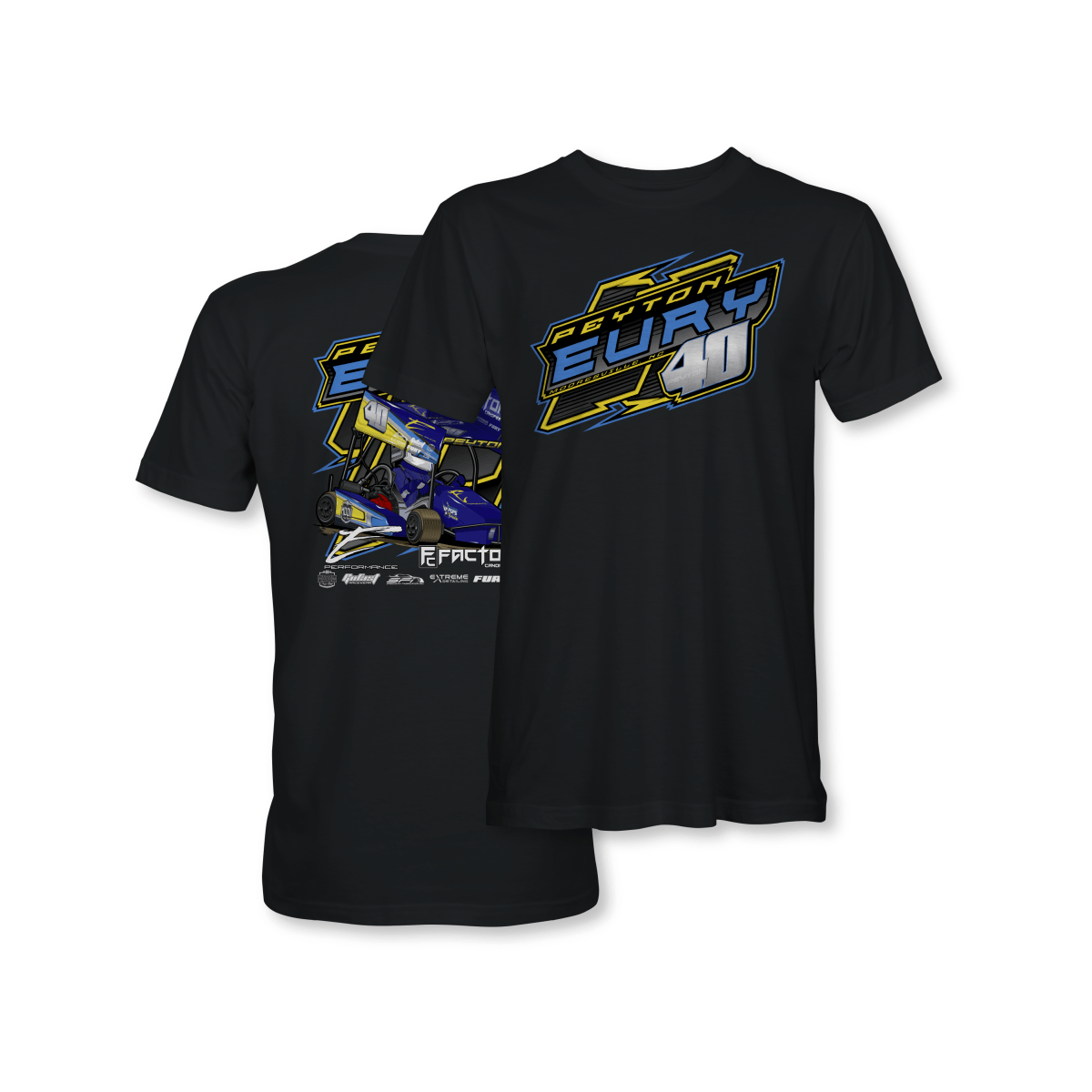 Peyton Eury Black 2023 Kart Shirt