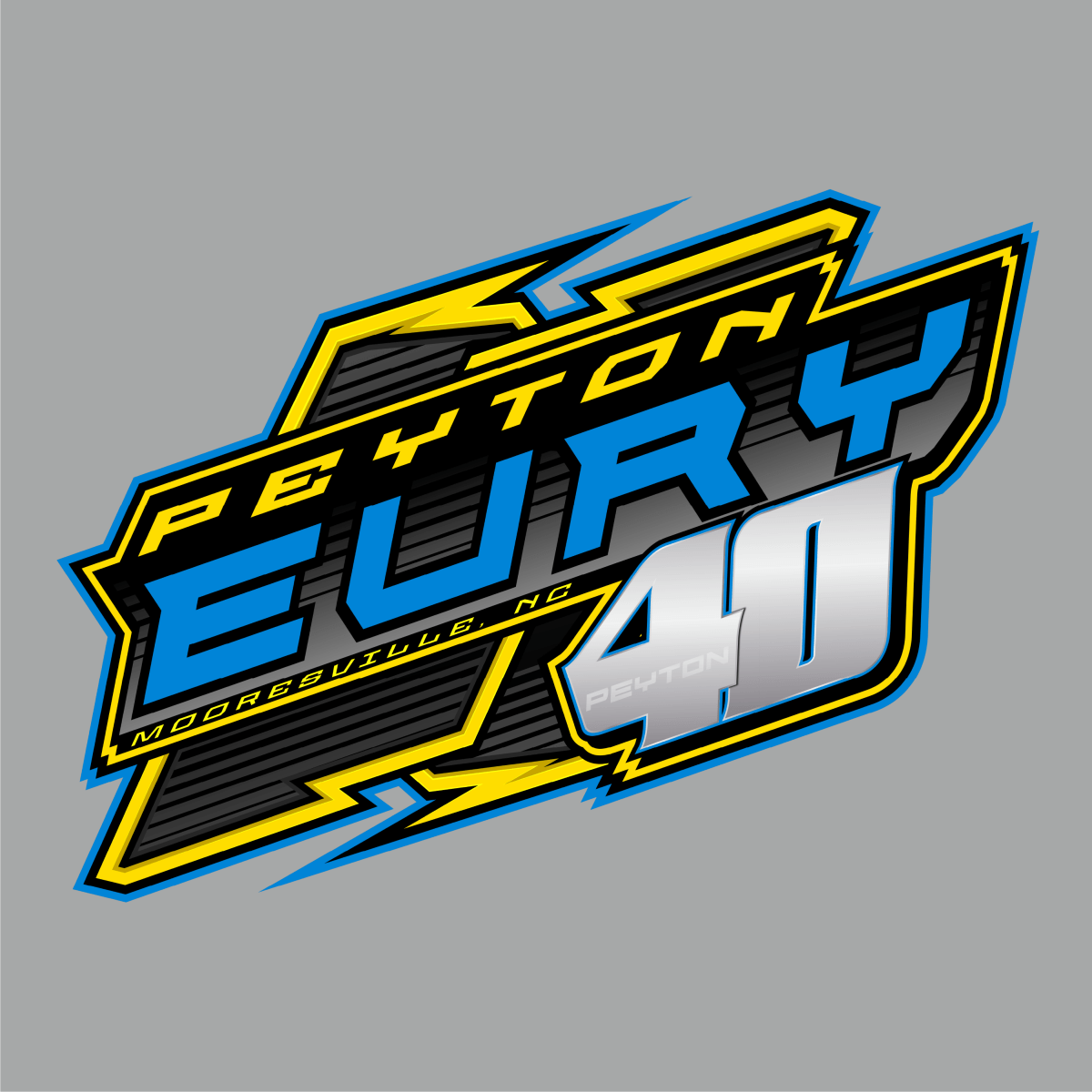 Peyton Eury Cement Grey 2023 Kart Shirt