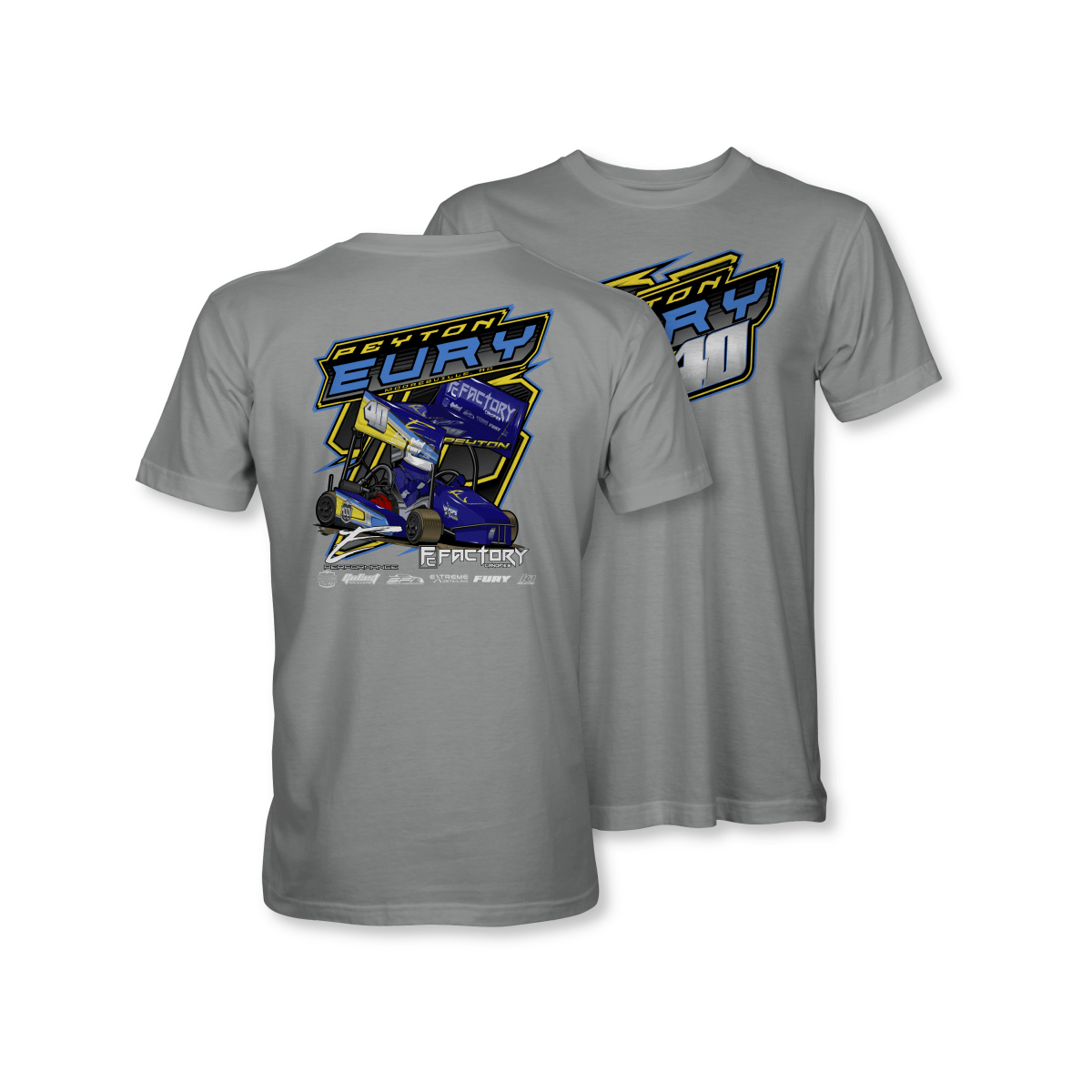 Peyton Eury Cement Grey 2023 Kart Shirt