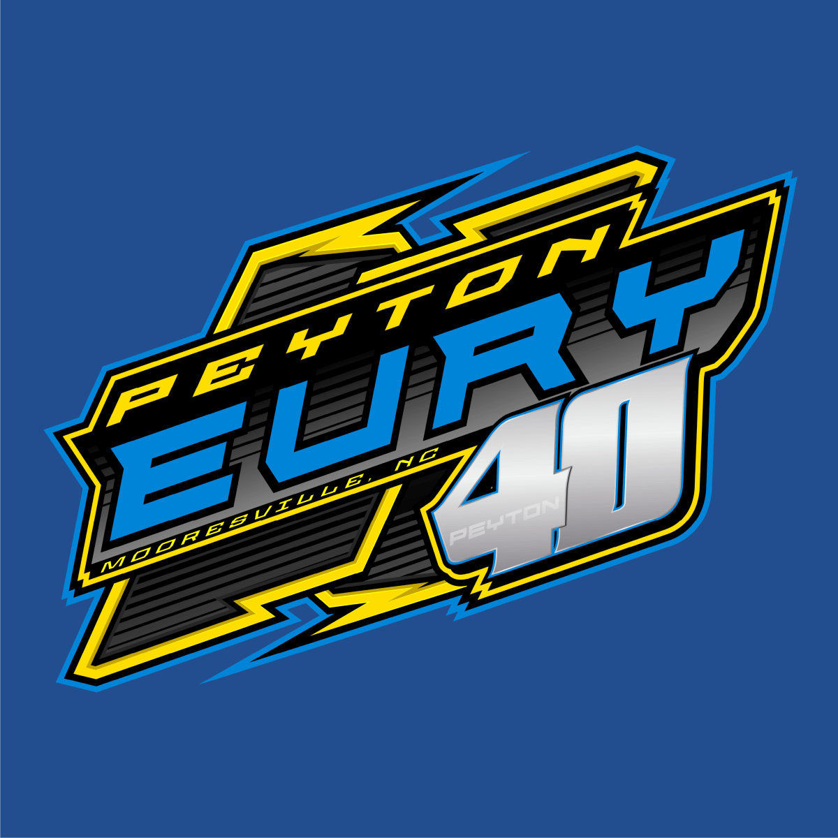 Peyton Eury Royal Blue 2023 Kart Shirt