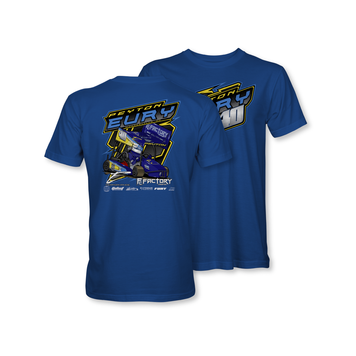 Peyton Eury Royal Blue 2023 Kart Shirt