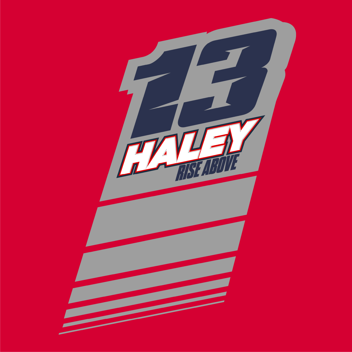 Quentin Haley Red 2023 Dirt Modified Shirt