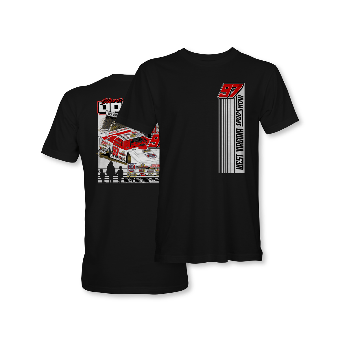 Steve Dotson Black 2024 Dirt Late Model Shirt