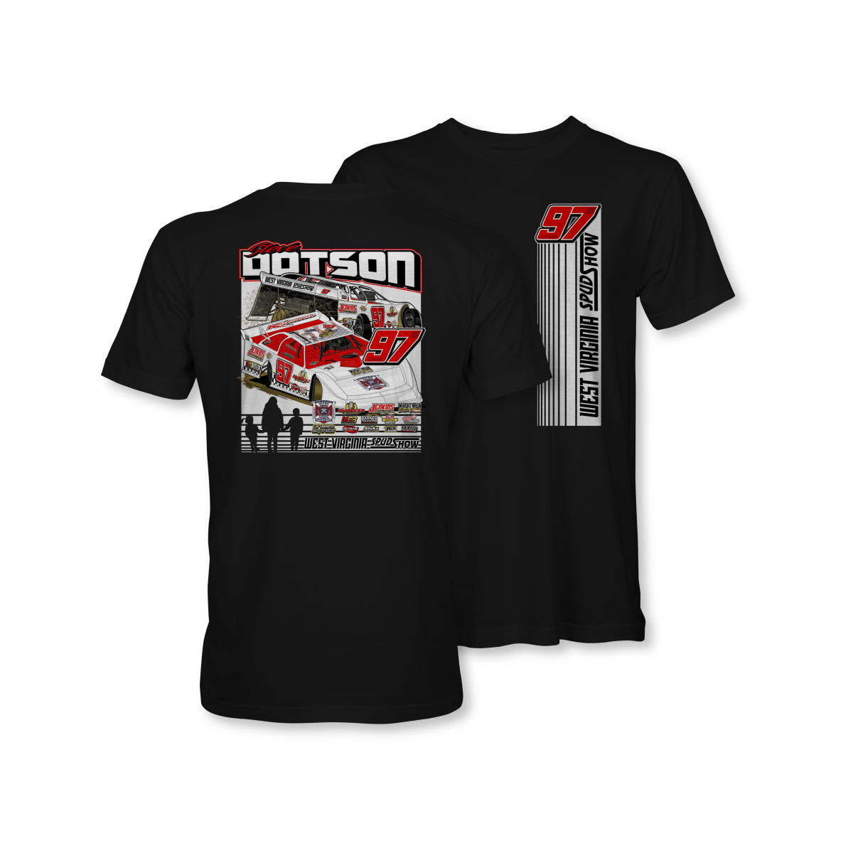 Steve Dotson Black 2024 Dirt Late Model Shirt