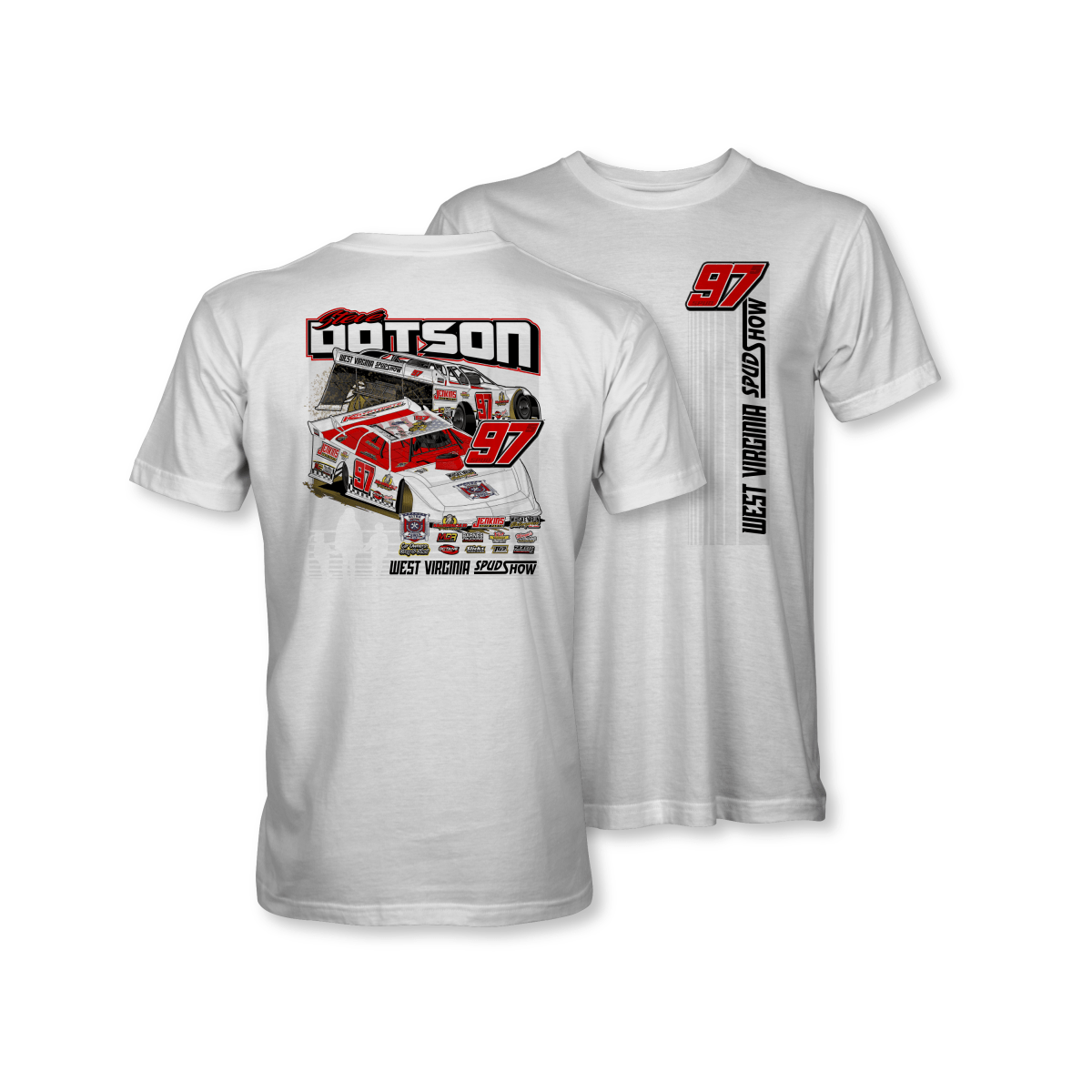 Steve Dotson White 2024 Dirt Late Model Shirt