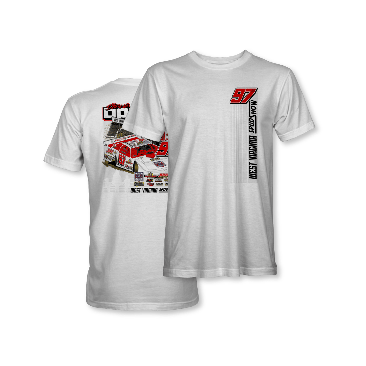 Steve Dotson White 2024 Dirt Late Model Shirt