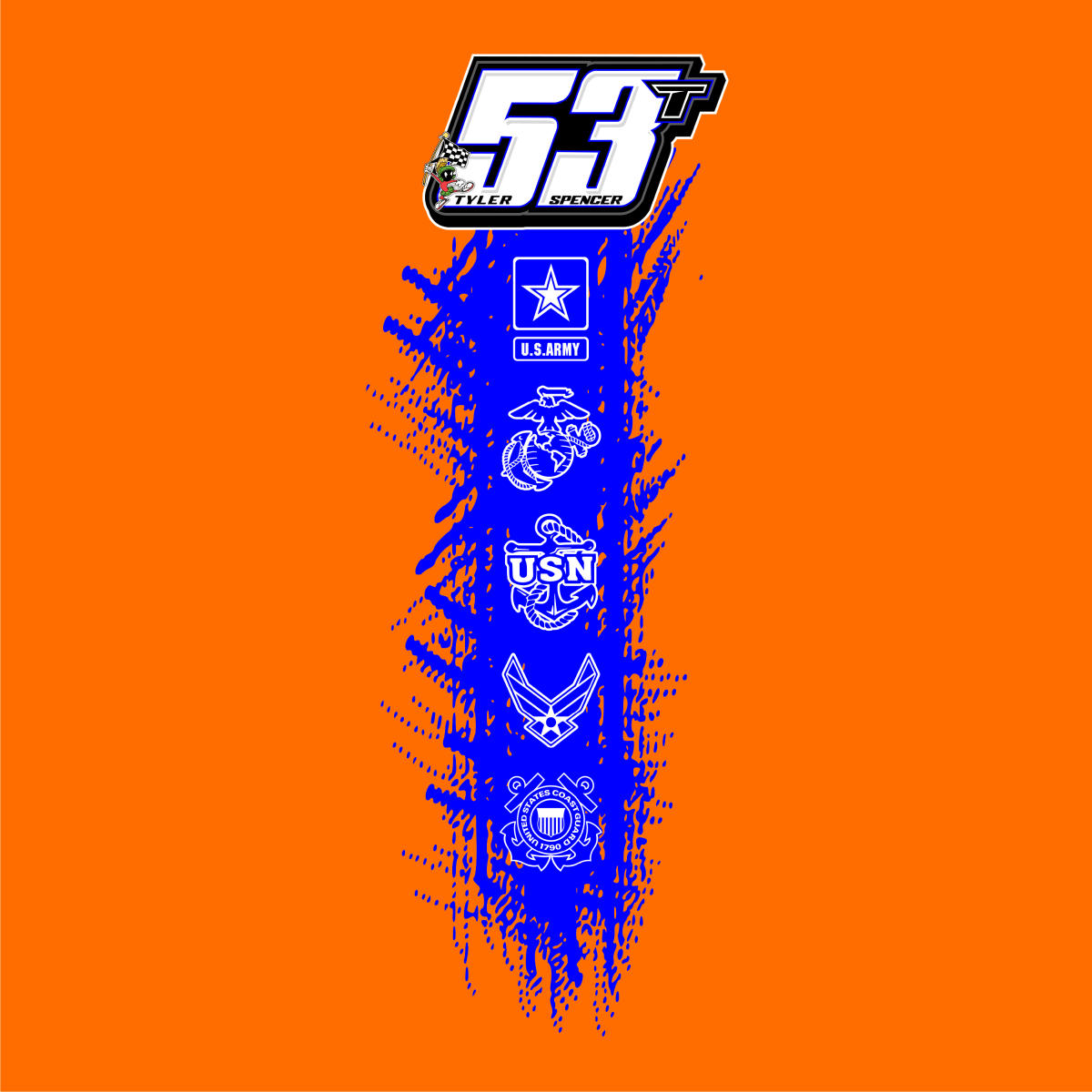 Tyler Spencer Orange 2024 Dirt Modified Shirt