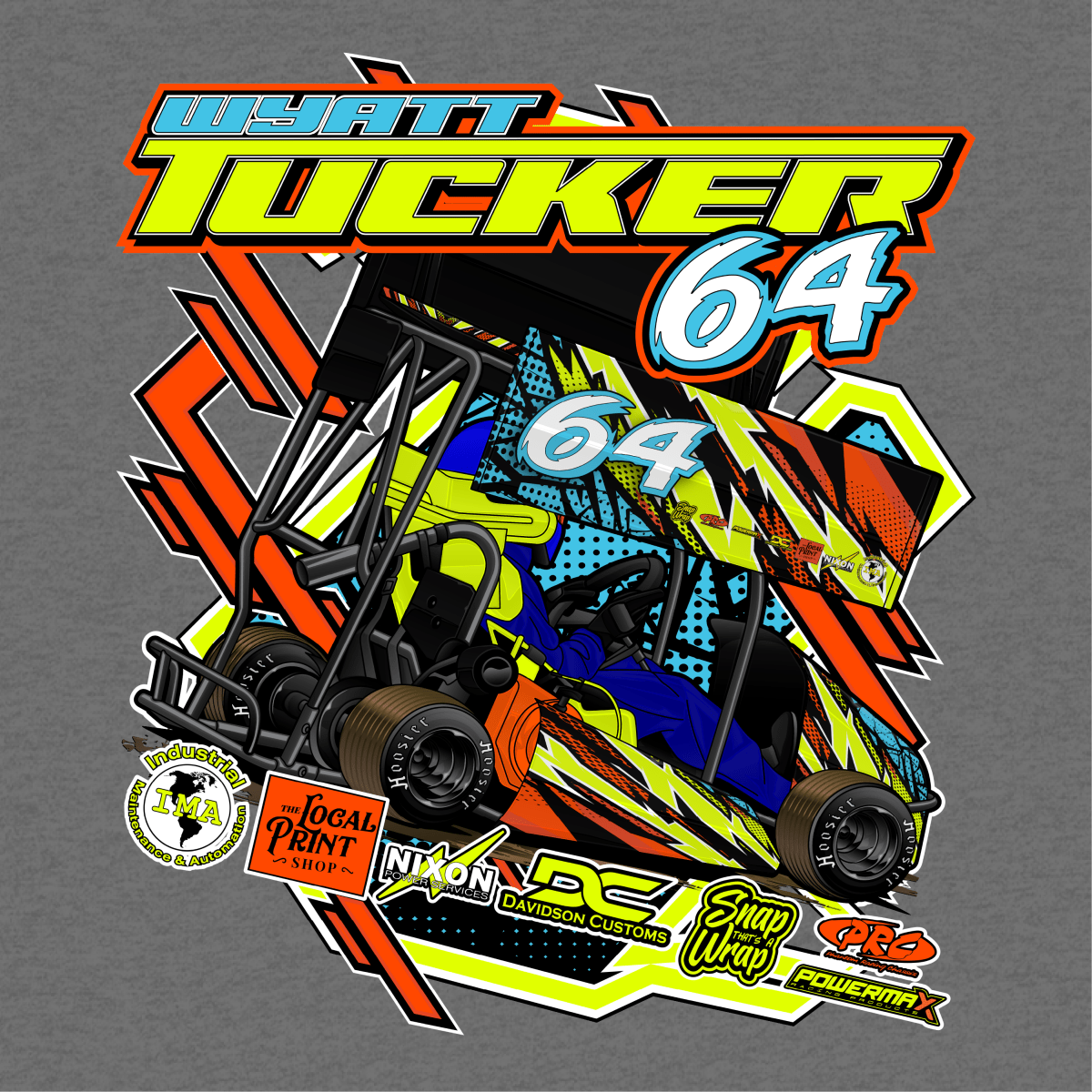 Wyatt Tucker Gunmetal 2025 Action Hoodie